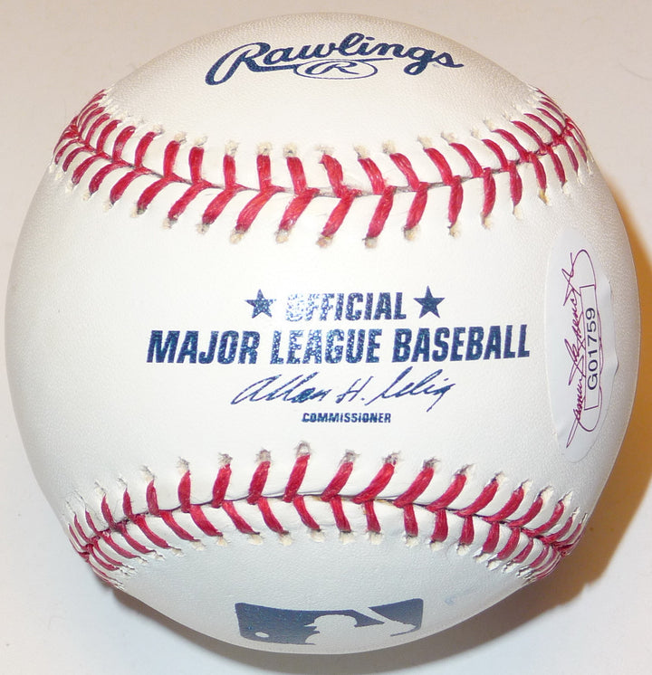 DELMON YOUNG SIGNED BASEBALL ORIOLES DEVIL RAYS TWINS TIGERS PHILLIES JSA AUTO