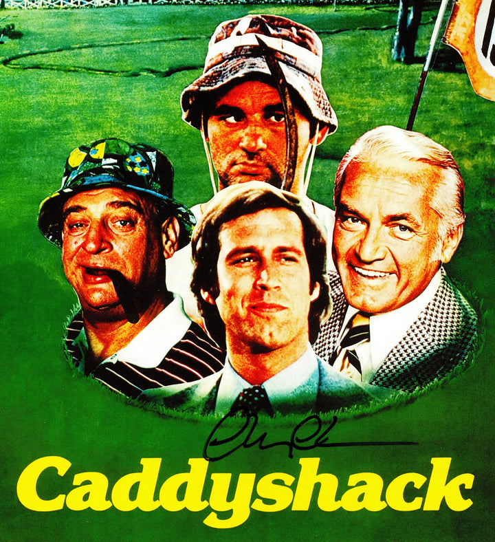 Chevy Chase Signed Framed 11x17 Caddyshack Movie Poster Beckett BAS QR