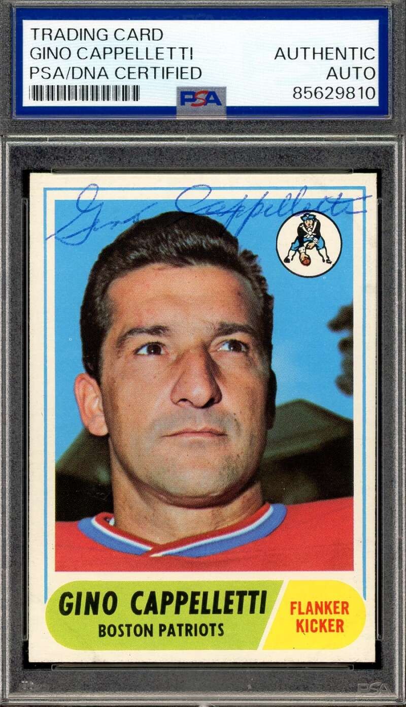 Gino Cappalletti PSA DNA Vintage Signed 1968 Topps Autograph