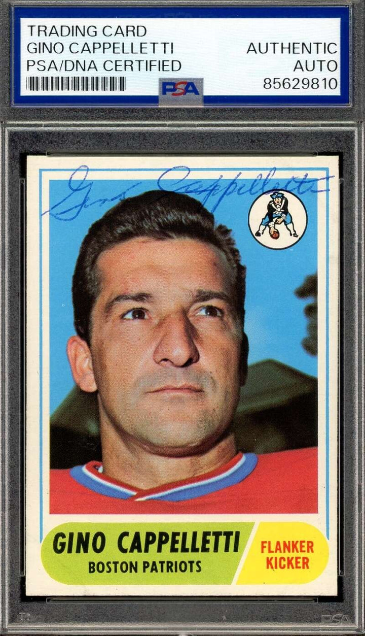 Gino Cappalletti PSA DNA Vintage Signed 1968 Topps Autograph