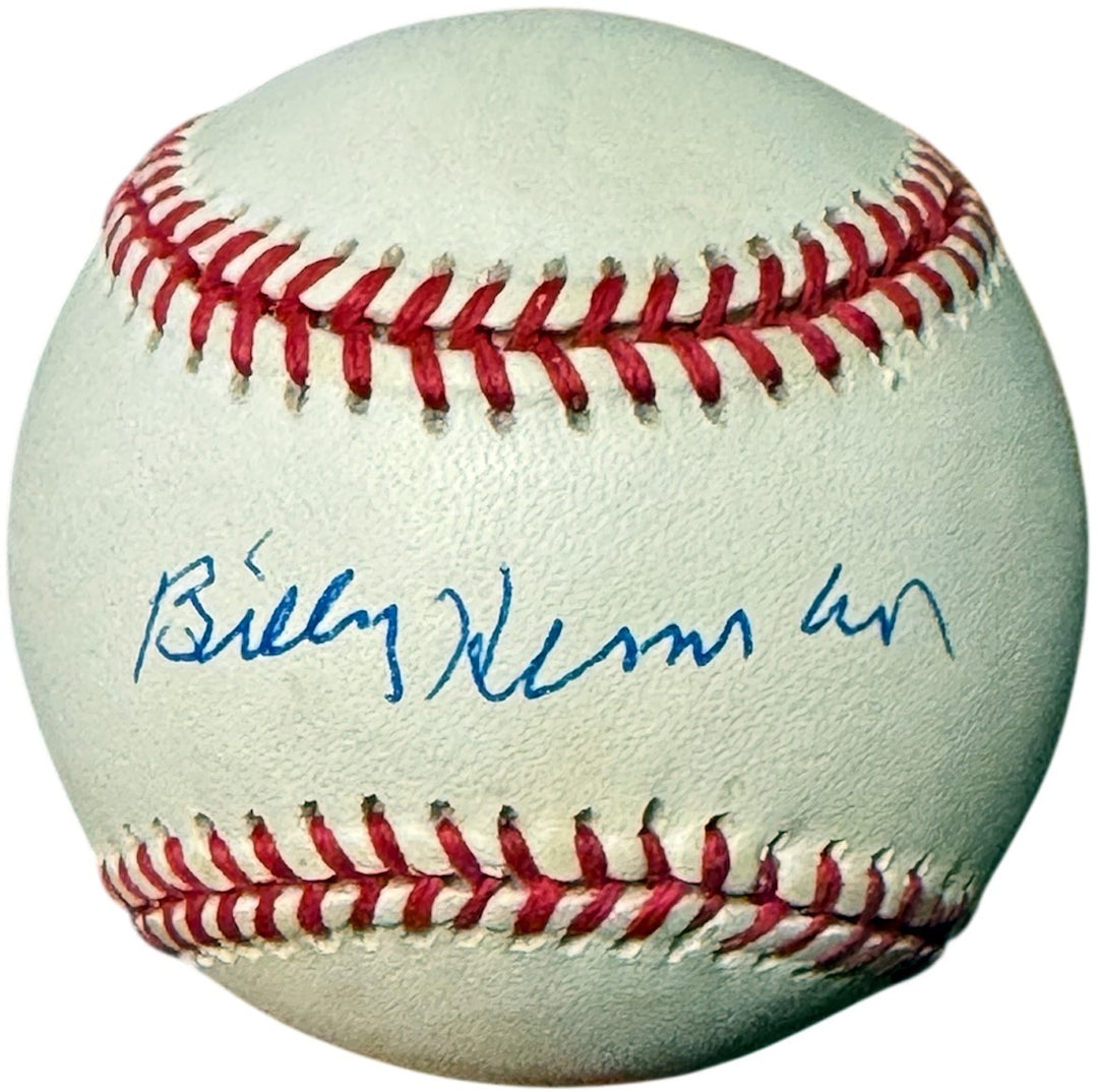 Billy Herman signed OFC Rawlings RONL National League tone spot- COA HOF/10X AS