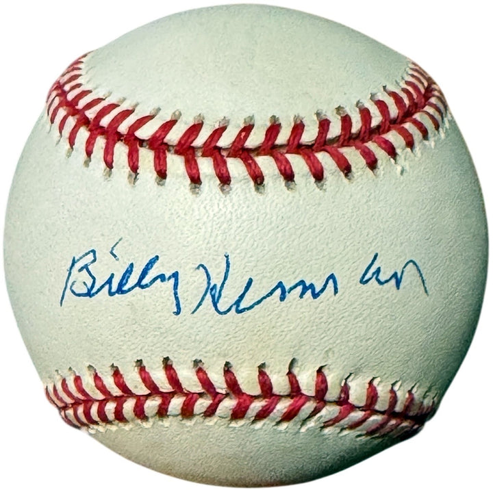 Billy Herman signed OFC Rawlings RONL National League tone spot- COA HOF/10X AS