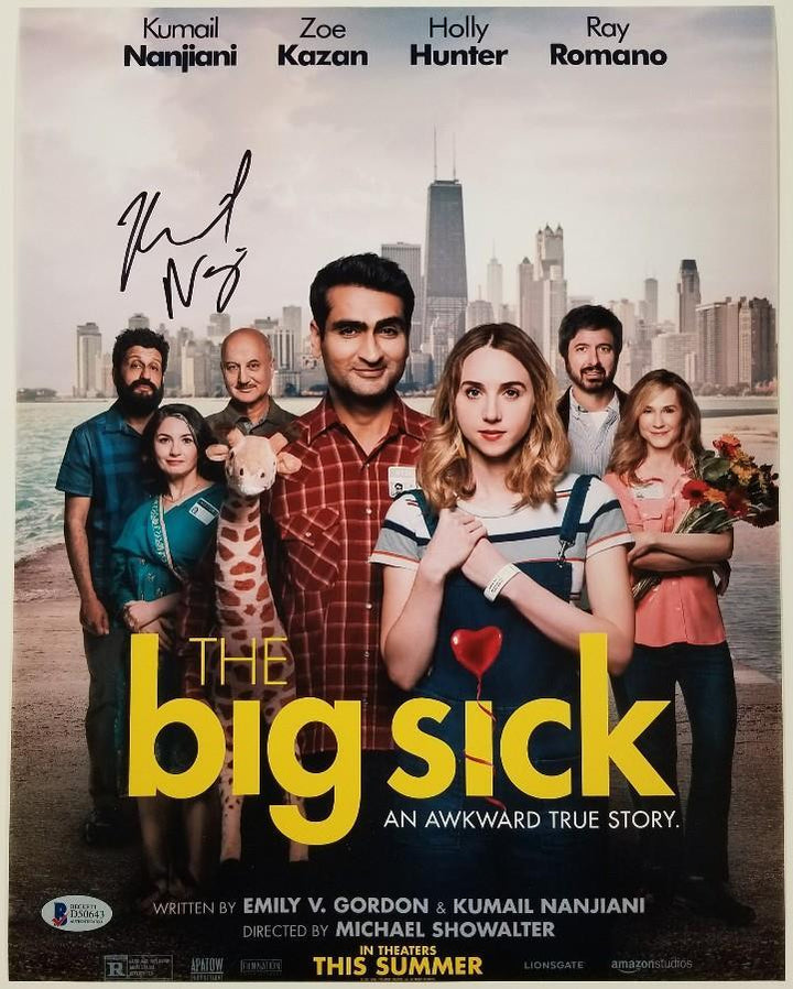 KUMAIL NANJIANI Signed 11x14 Photo THE BIG SICK Autograph ~ Beckett BAS COA