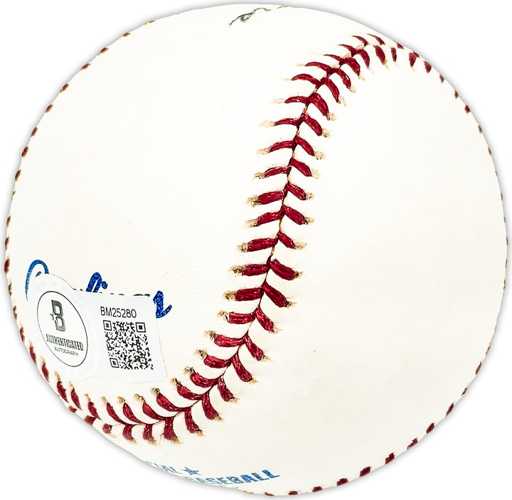 Dwight Red Adams Autographed MLB Baseball Chicago Cubs Beckett QR #BM25280