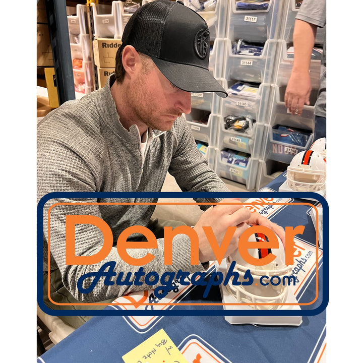 Wil Lutz Autographed Denver Broncos 23 Alt Mini Helmet Beckett Witness 54653