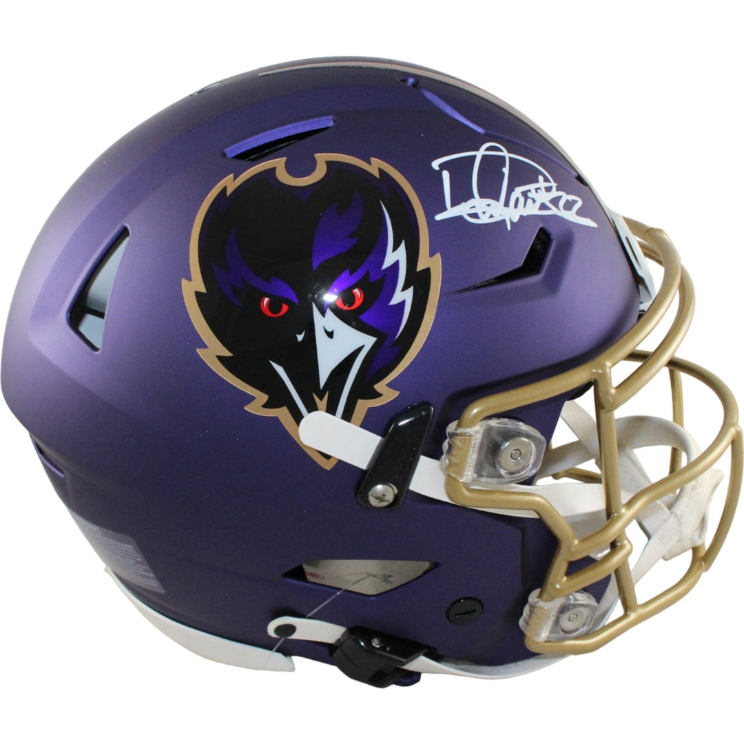 Derrick Henry Signed Baltimore Ravens 24 ALT SpeedFlex Helmet Beckett WIT 57931