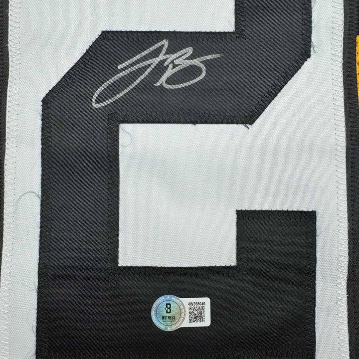 Framed Signed Le'Veon LeVeon Bell 35x39 Pittsburgh BB Jersey JSA COA