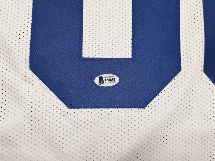 Dallas Cowboys Alvin Harper Signed White Jersey Beckett Wit
