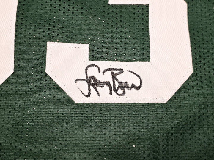 Boston Celtics Larry Bird Autographed Green Jersey PSA/DNA ITP