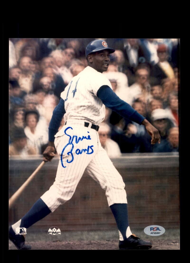 Ernie Banks PSA DNA Signed 8x10 Photo Autographed Cubs