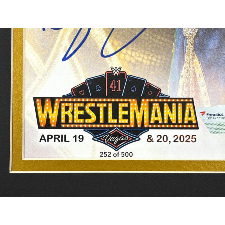 Cody Rhodes Autographed WWE Wrestlemania Vegas 11x14 Photo Framed Fanatics
