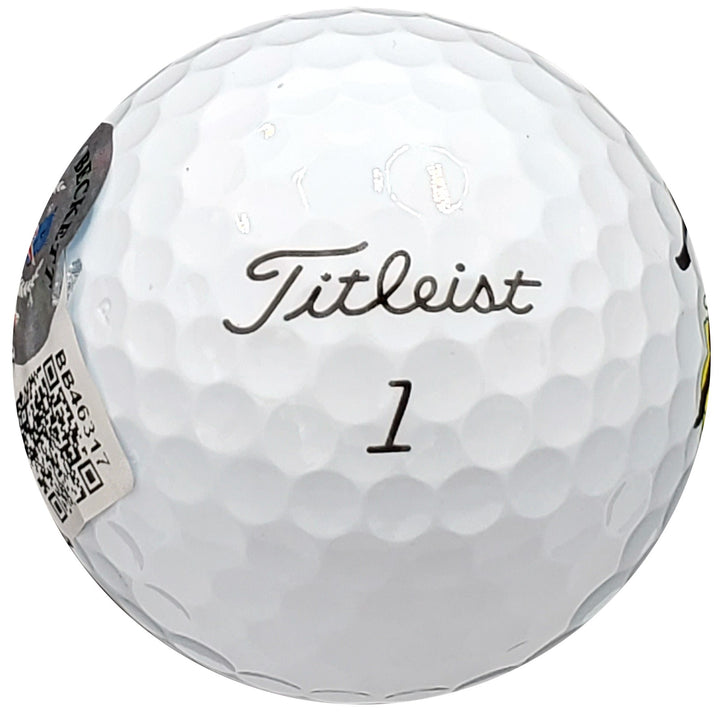 Lee Elder Autographed Signed Titleist Masters Logo Pro V1 Golf Ball Beckett