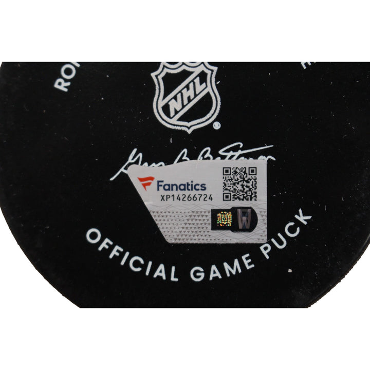 Cale Makar Autographed/Signed Colorado Avalanche Official Puck Fanatics 54966