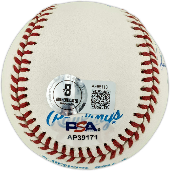 Rickey Henderson, Lou Brock, Maury Wills Auto AL Baseball Greatest Base