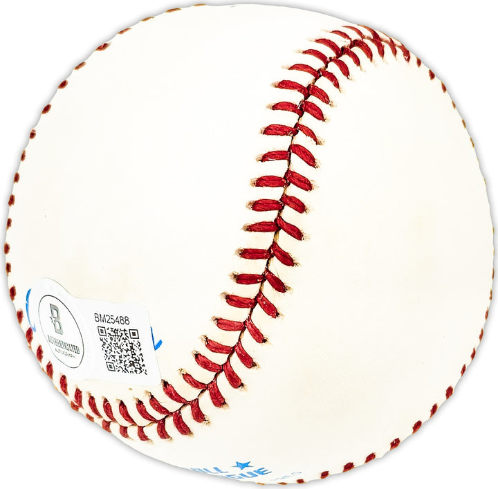 Marty Kutyna Signed Official AL Baseball Senators, KC A's Beckett QR #BM25488