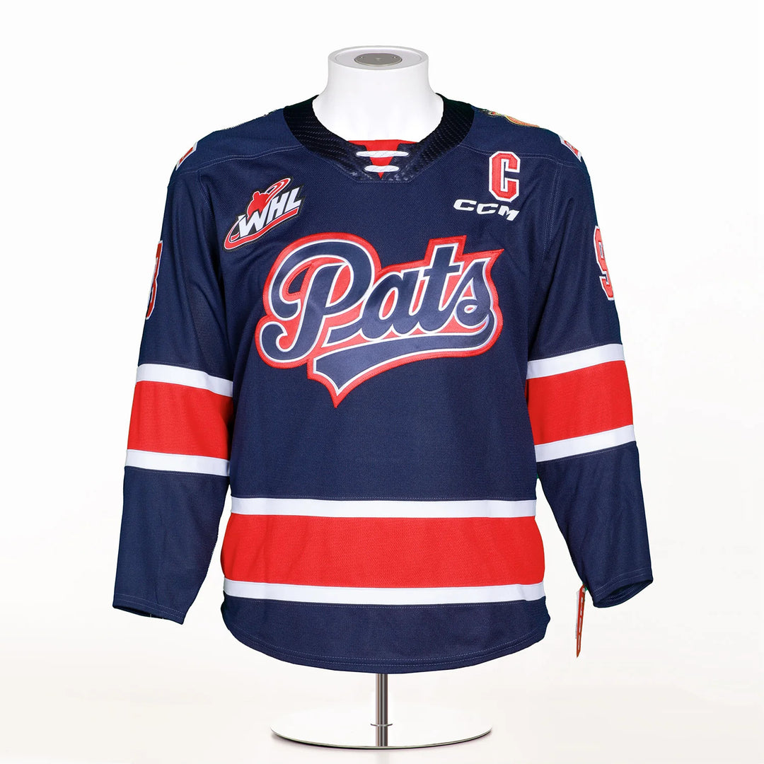 Connor Bedard Signed Regina Pats Authentic CCM Jersey with 2023 CHL POY #41/98