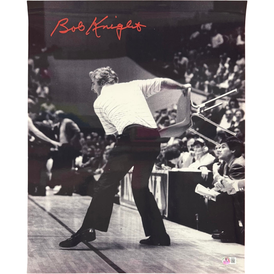 Bobby Knight Autographed/Signed Indiana Hoosiers 16x20 Photo Beckett 56210