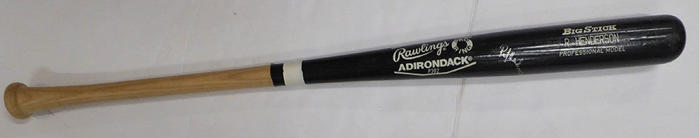 Rickey Henderson Auto Adirondack Professional Model Bat Athletics PSA/DNA