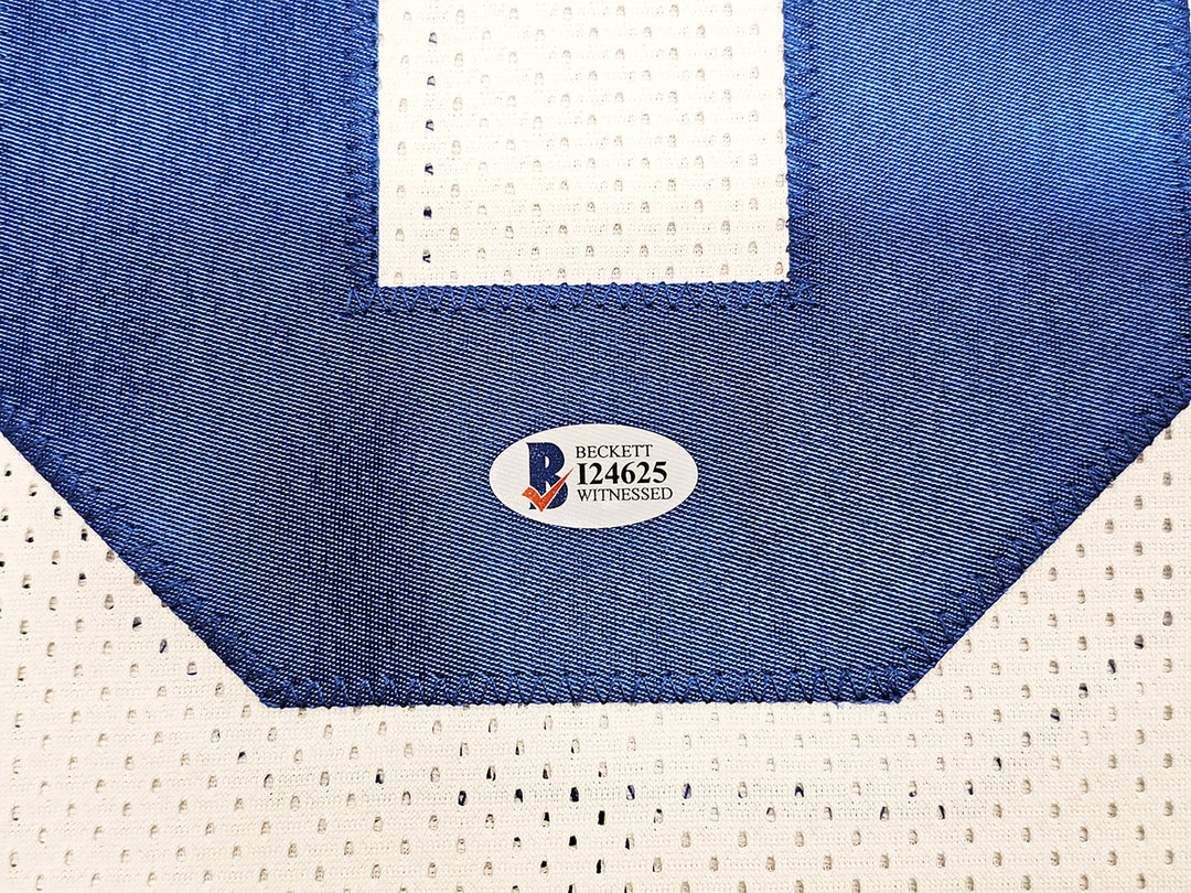 Dallas Cowboys Alvin Harper Autographed Signed White Jersey Beckett Wit