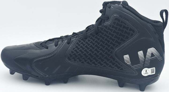 Michael Penix Jr Auto Black Under Armour Team Fierce Cleats Falcons 13 Beckett