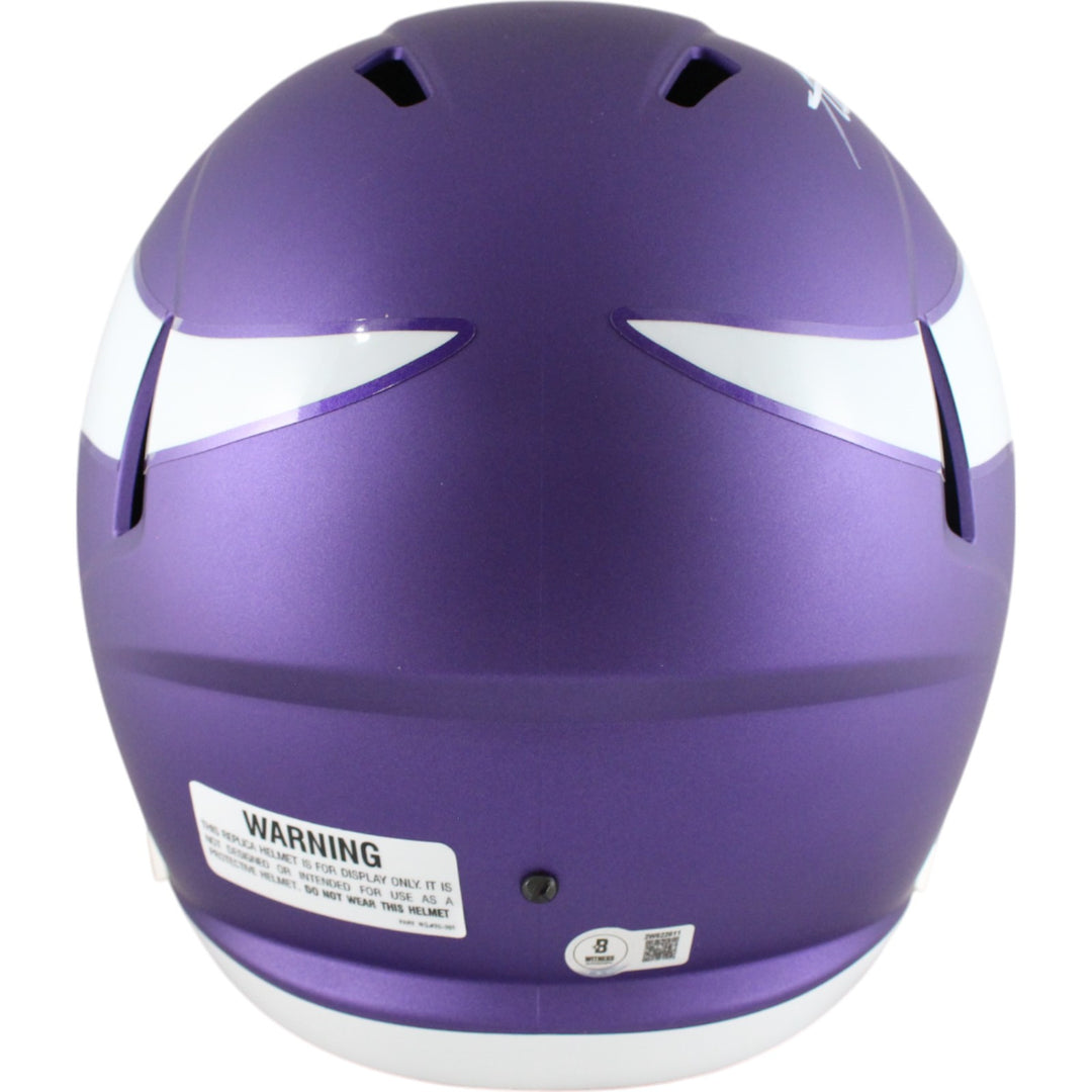 Adrian Peterson Autographed Minnesota Vikings F/S Tribute Helmet Beckett 49571