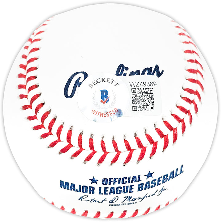 Cesar Geronimo Signed MLB Baseball Cincinnati Reds "Big Red Machine" Beckett Wit