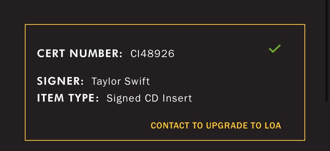 Taylor Swift Signed 3D Framed CD Photo Album The Life Of A Showgirl Auto JSA COA