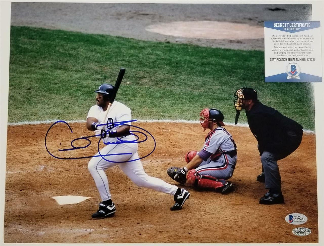 Cecil Fielder signed 11x14 Photo #3 Detroit Tigers Autograph ~ Beckett BAS COA
