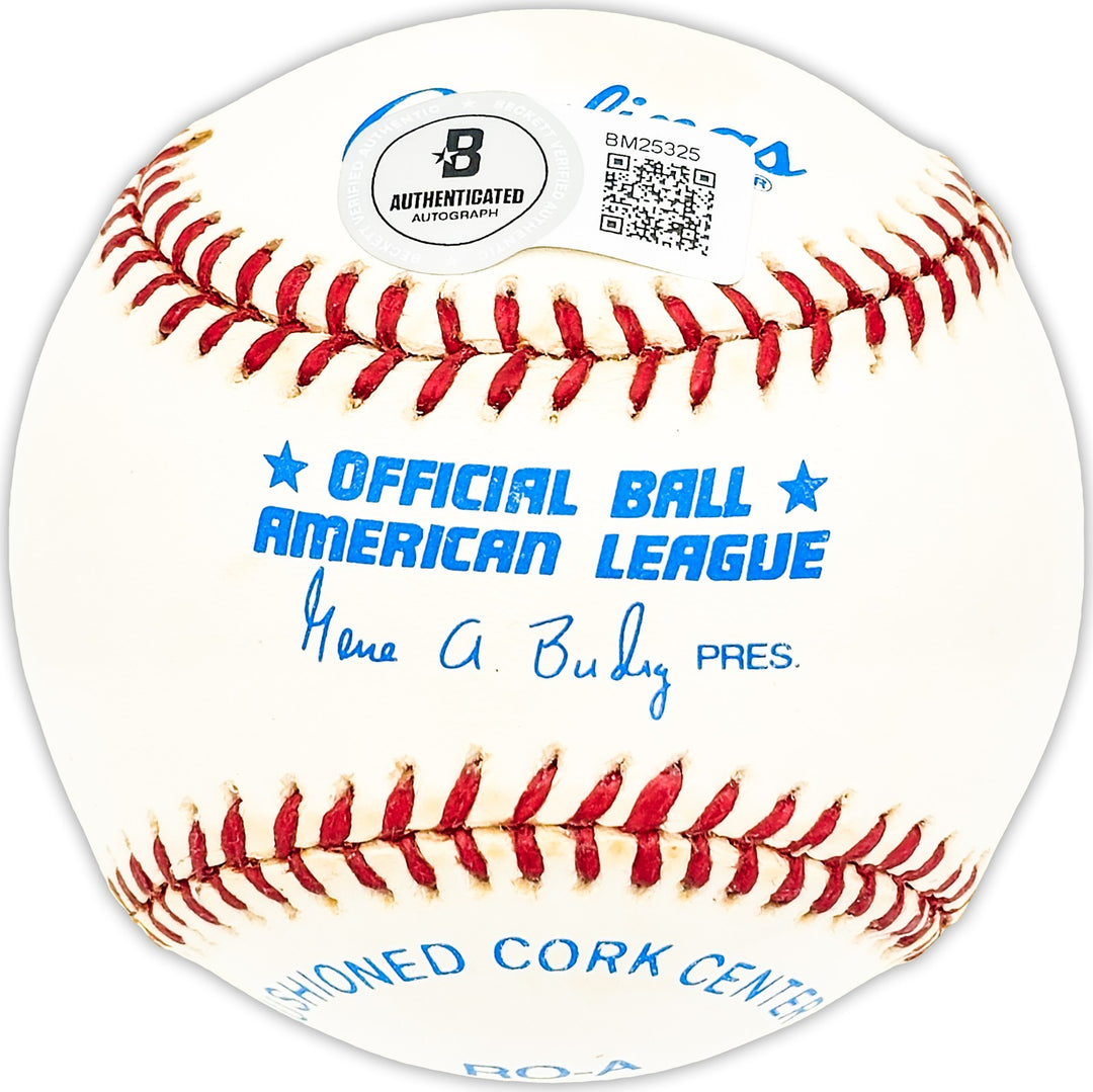Bill Johnson Signed Official AL Baseball New York Yankees "Stat Ball" Beckett QR