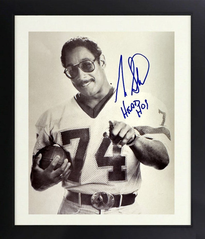 George Starke signed Washington 8x10 Photo w/ HEAD HOG minor dings Framed - COA