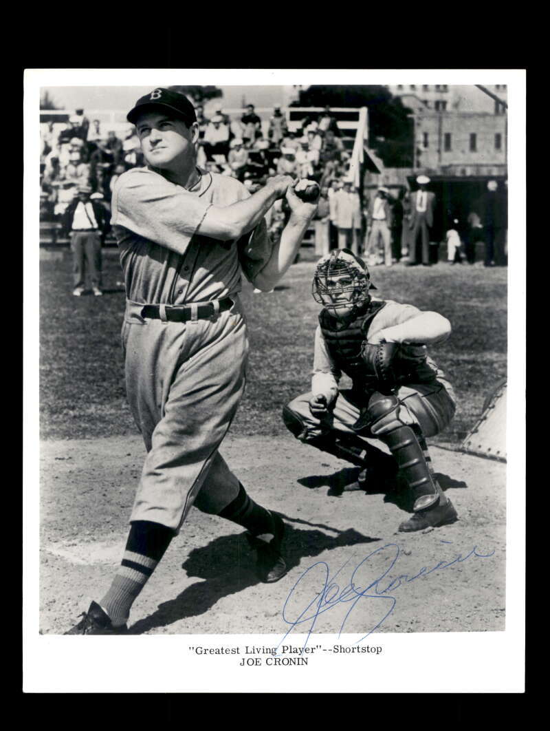 Joe Cronin PSA DNA Signed  8x10 Photo Autograph Red Sox