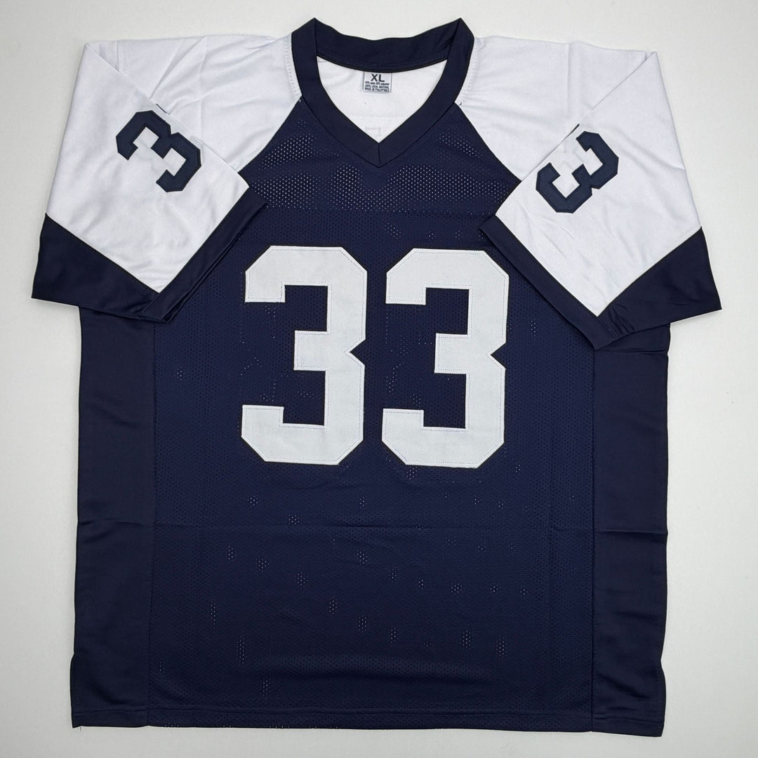 Autographed/Signed Javonte Williams Dallas Thanksgiving Jersey Beckett COA