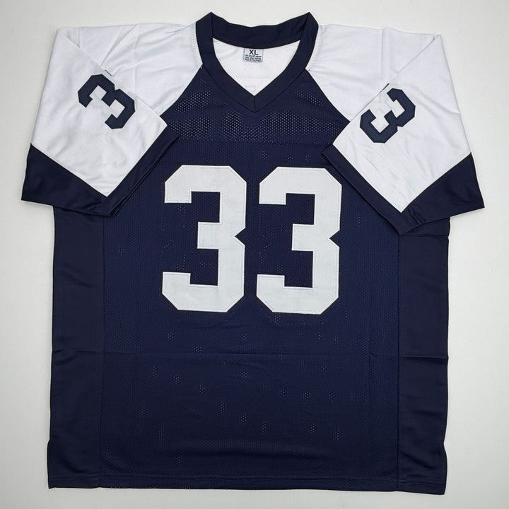 Autographed/Signed Javonte Williams Dallas Thanksgiving Jersey Beckett COA