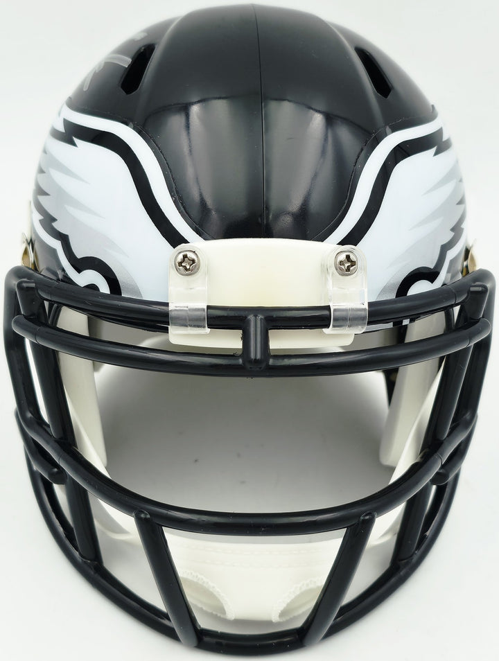 Jalen Carter Signed Philadelphia Eagles Black 2022 Alternate Speed Mini Helmet