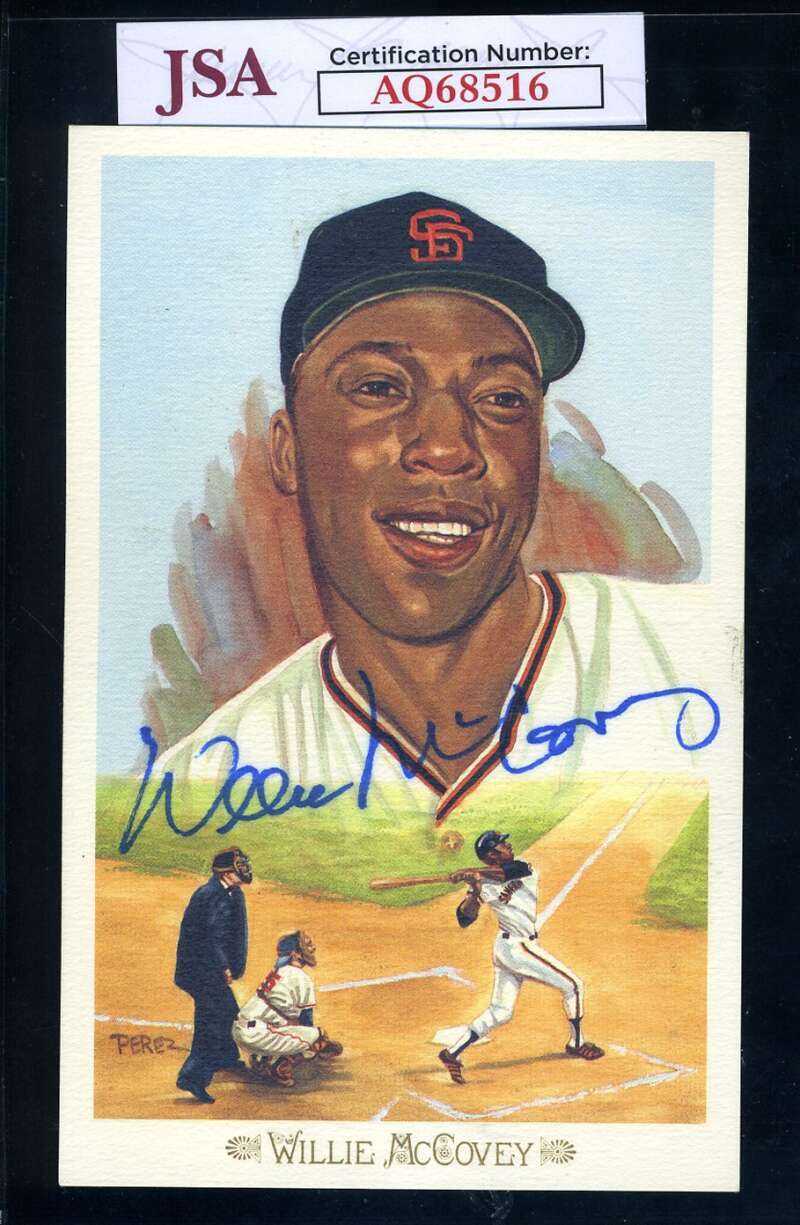 Willie McCovey JSA Coa Signed Perez Steele Celebration Autograph