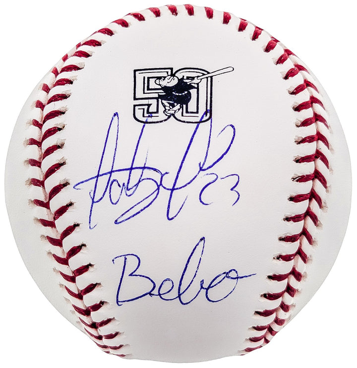 Fernando Tatis Jr Auto OMLB 50th Anniversary Logo Baseball Padres Bebo JSA