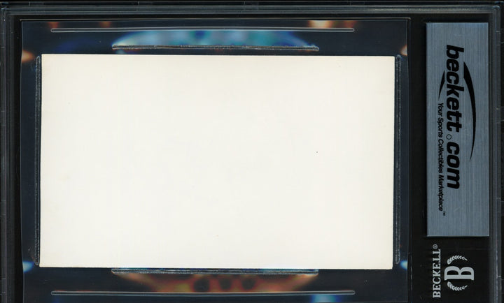 Wilt Chamberlain Signed 3x5 Index Card Los Angeles Lakers Beckett