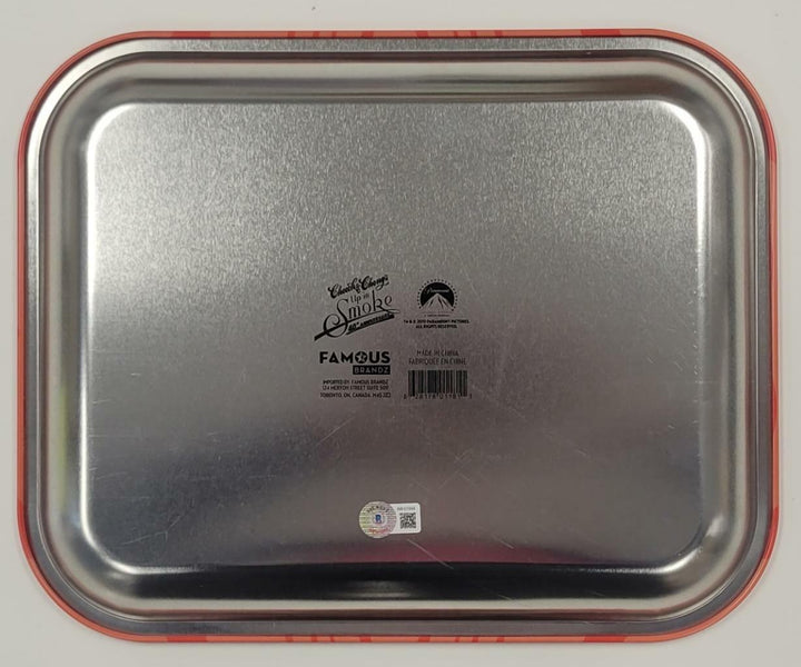 Cheech and Chong signed Up in Smoke 11x13 Rolling Tray autograph B ~ BAS Witness