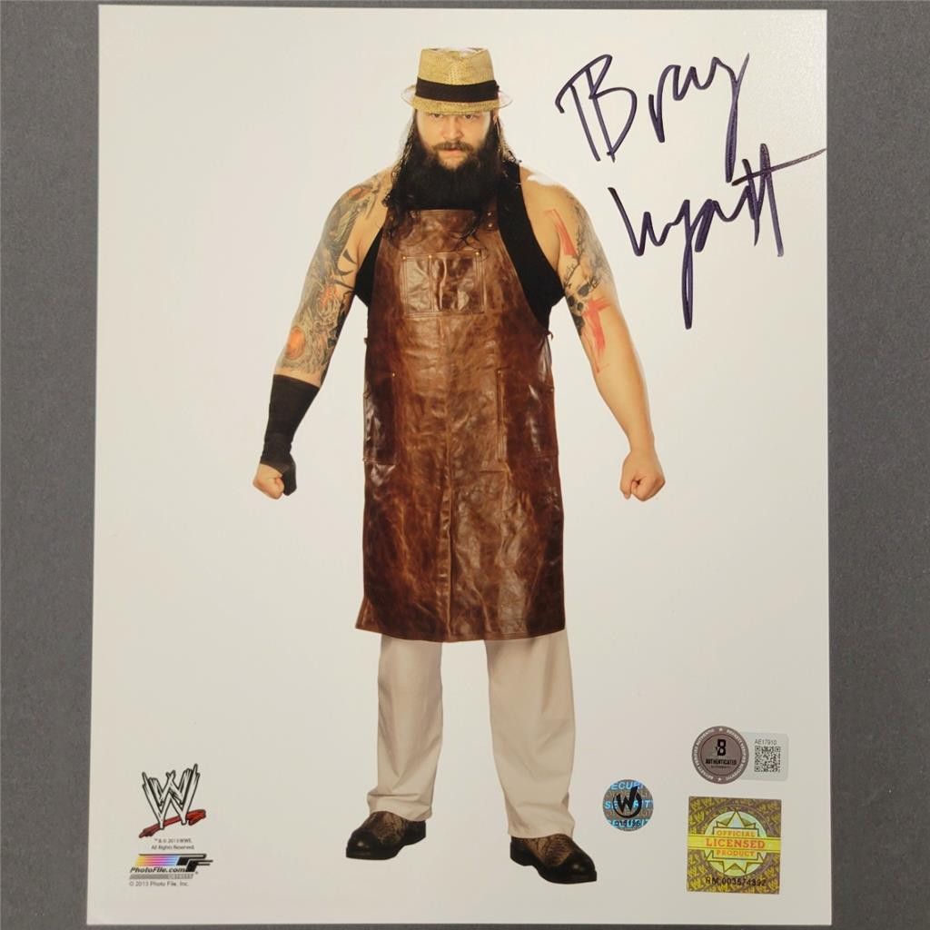 Bray Wyatt signed WWE Wrestling 8x10 Photo autograph ~ Beckett BAS