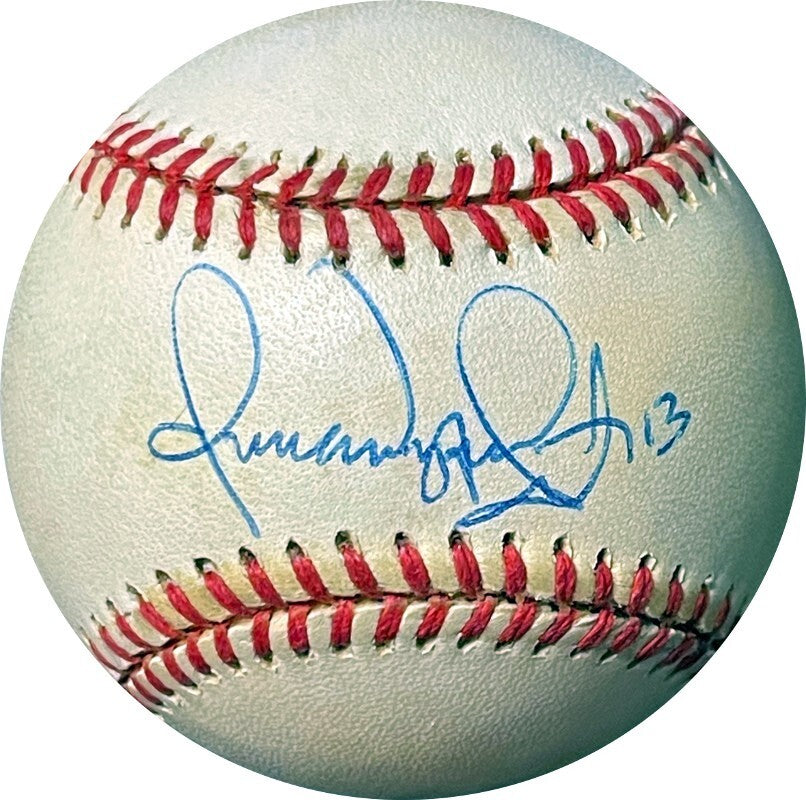 Omar Vizquel signed ROAL Rawlings Official American League Baseball #13 tone spo
