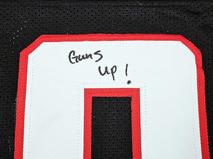 Texas Tech Red Raiders Tyree Wilson Signed Black Jersey "Guns Up" Beckett Wit
