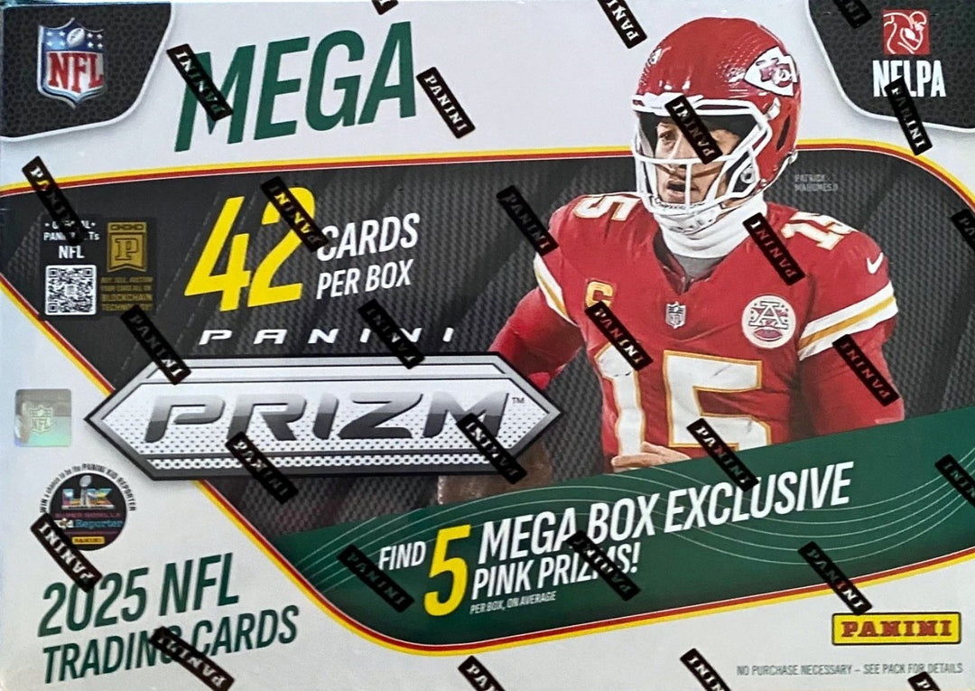 2025 Panini Prizm NFL Football Mega Box Sealed Pink Prizms 42CPB - New/ SEALED