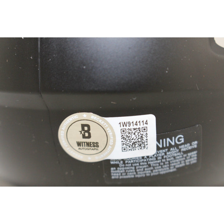 Michael Penix Autographed/Signed Atlanta Falcons Mini Helmet Beckett 53653
