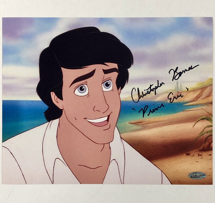 Christopher Daniel Barnes signed "Prince Eric" Little Mermaid 8x10 Photo ~OC COA