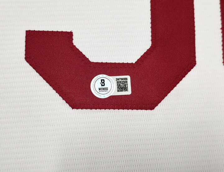 Reds Ken Griffey Sr. Auto White Nike Cooperstown Collection Jersey Large Beckett