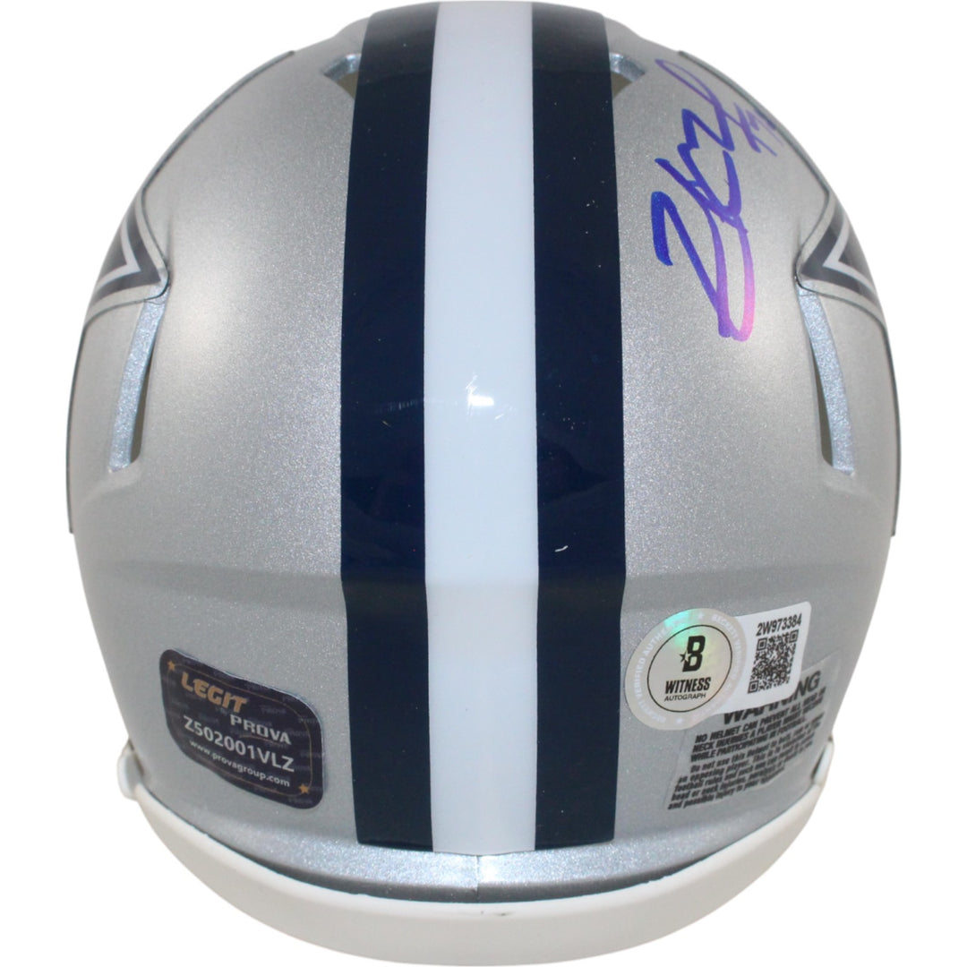 Zack Martin Autographed/Signed Dallas Cowboys Mini Helmet Beckett Witness 51037