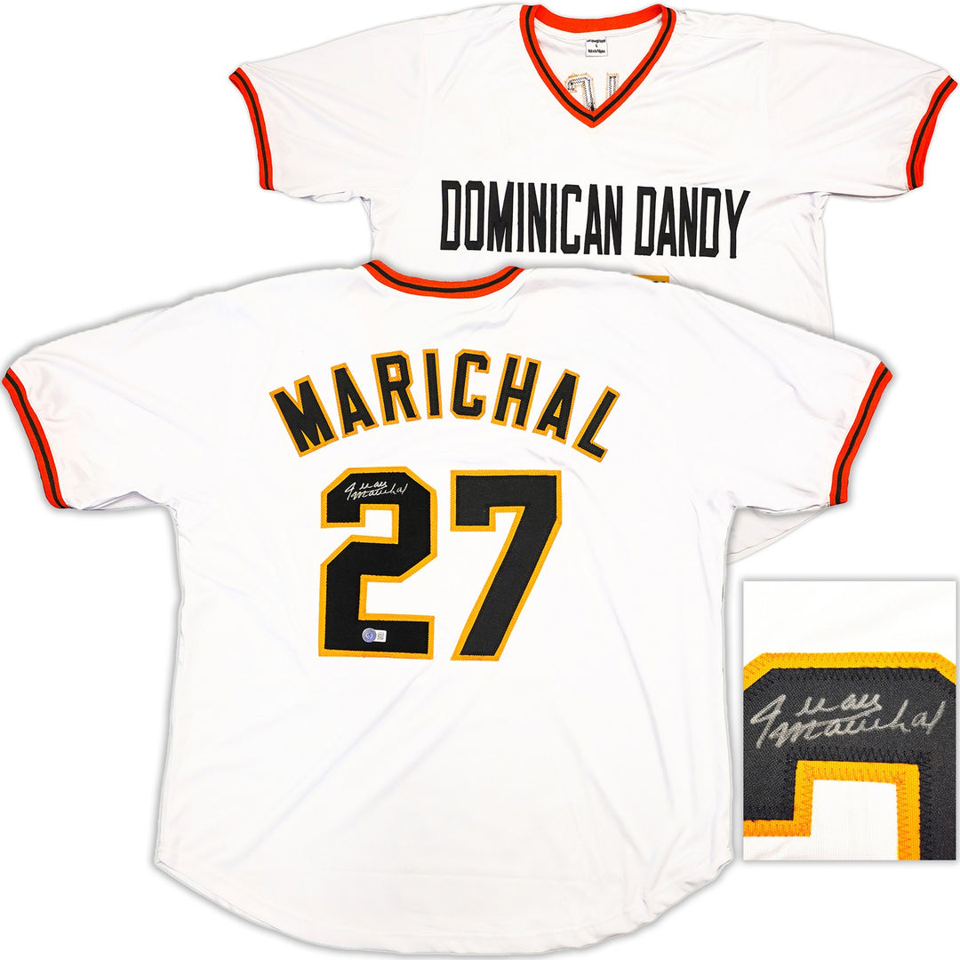 San Francisco Giants Juan Marichal Signed White Baseball Jersey Beckett Wit