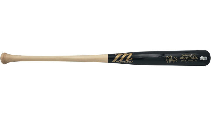 Albert Pujols Auto Black Marucci Player Model Baseball Bat Cardinals BAS