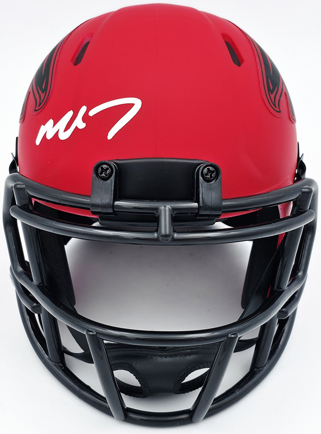 Michael Vick Signed Atlanta Falcons Rave Red Speed Mini Helmet Beckett Wit