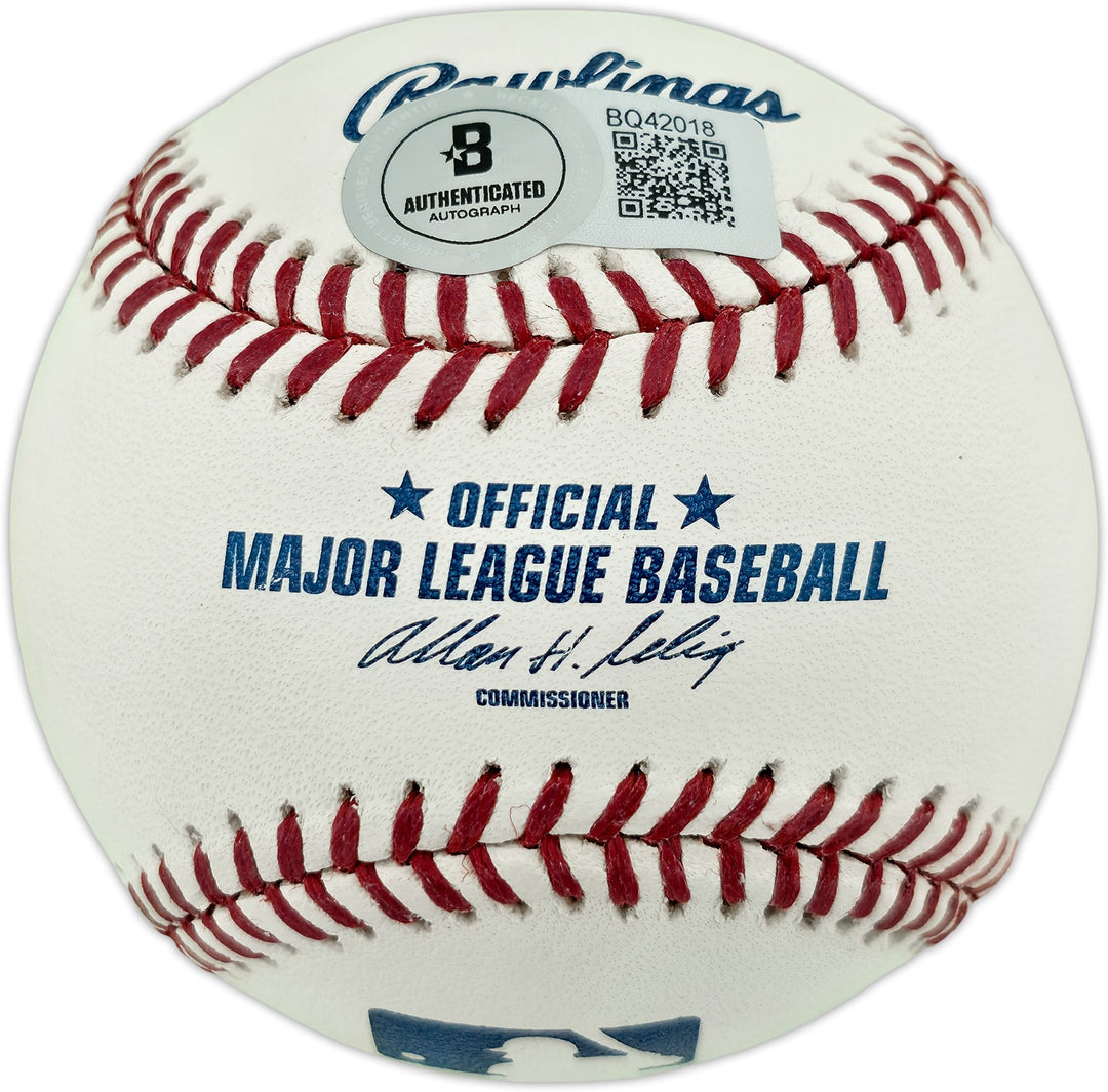 Ron Santo Signed MLB Baseball Cubs "69 Cubs" Beckett QR #BQ42018